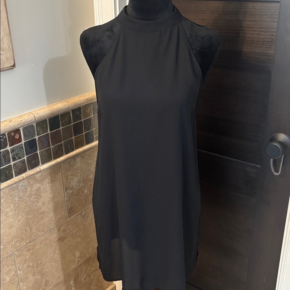 Valette Sheer ladies Top in Black